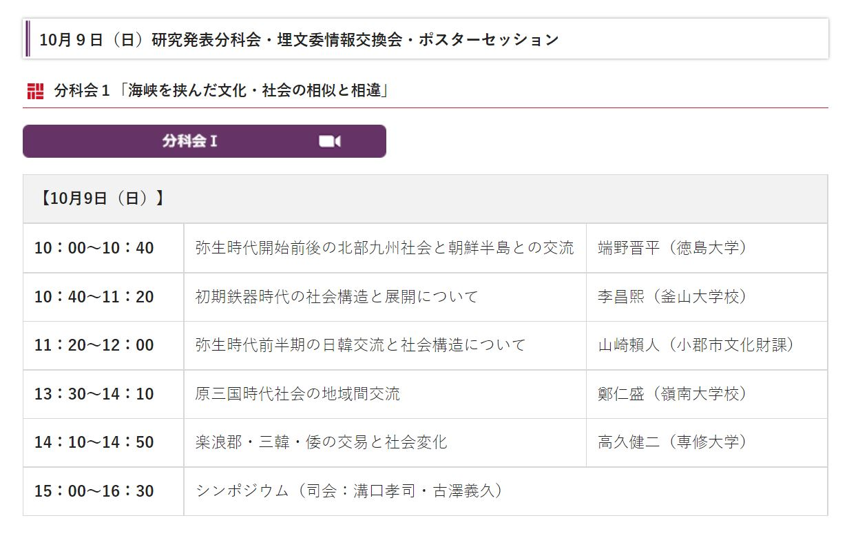 [BK21-ACHI] 정인성, 2022, 一般社団法人日本考古学協会2022年度福岡大会 발표